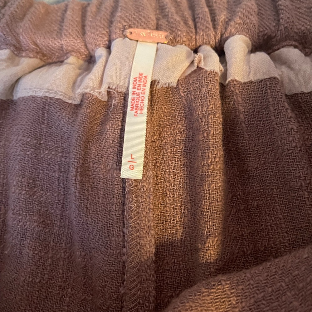 Rust Brown Button-Up Two Piece Low Back Wide Leg … - image 2